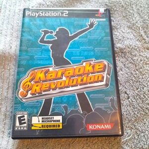 PS2 Karaoke Revolution with manual excellent use condition